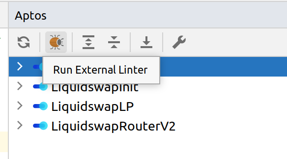 External Linter Button