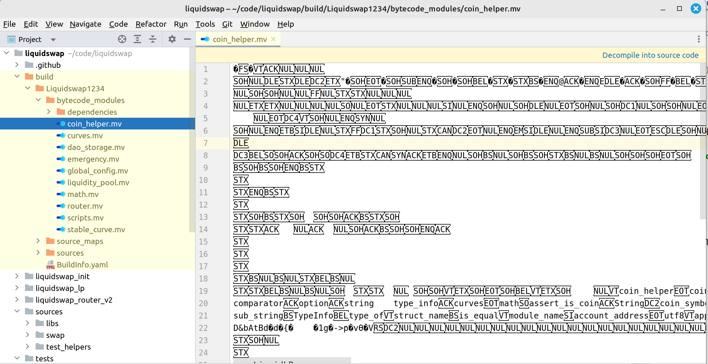 Bytecode File contents