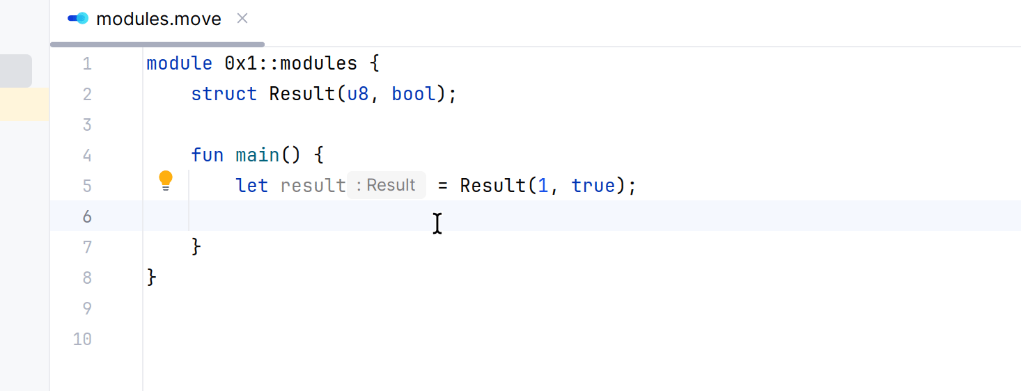 Named tuple field completion